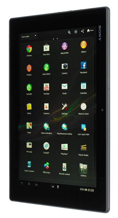 Android Tablet Sony Xperia Z