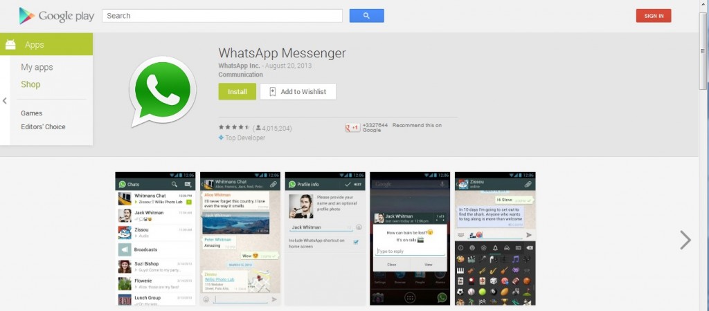 whatsapp messenger android social app review