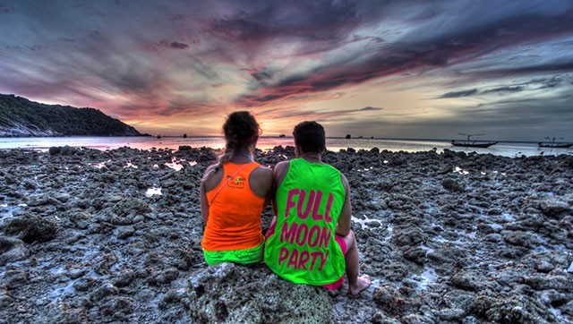 annual full-moon festival in kho phangan, Thailand