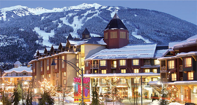 tourist travel to the high sight seeing whistler in British Columbia, Canada