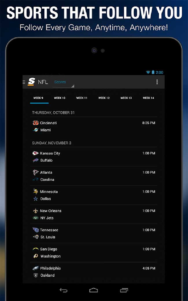 popular android sport app theScore Droid Galaxy review