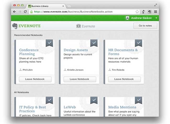 evernote app